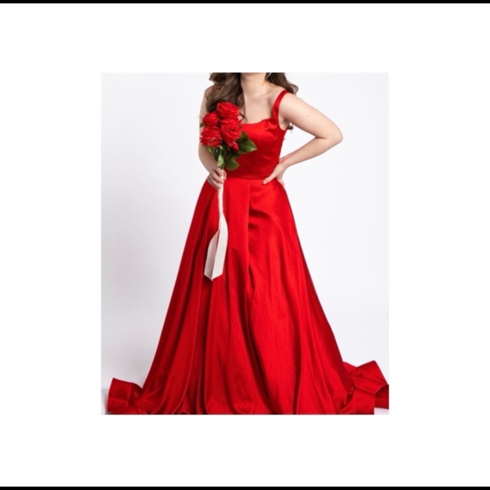 Authentic Red Sherri Hill Ballgown